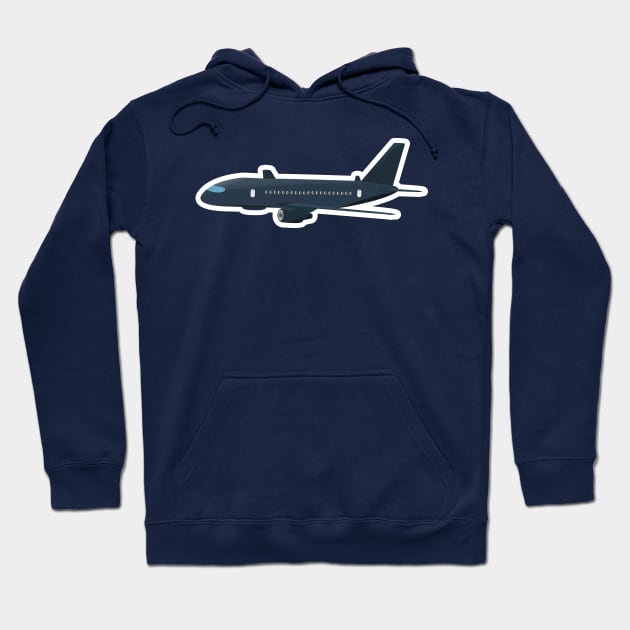 Airplane sticker vector illustration, travel logo design. Passenger plane icon. Hoodie by AlviStudio